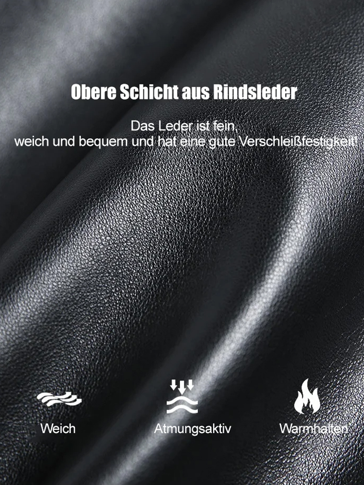 Warme und dicke Lederschuhe für Herren