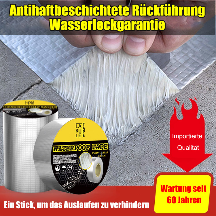 Wasserdichtes, auslaufsicheres Klebeband