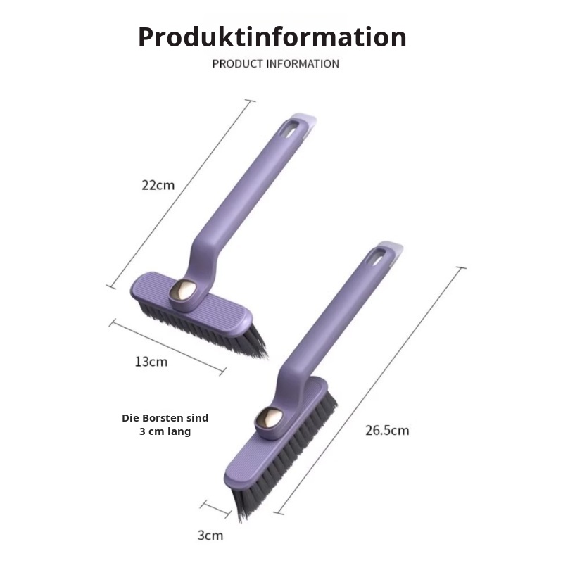 Multifunktionale rotierende Reinigungsbürste 2-in-1 Fugenreinigungsbürste Wandbürste