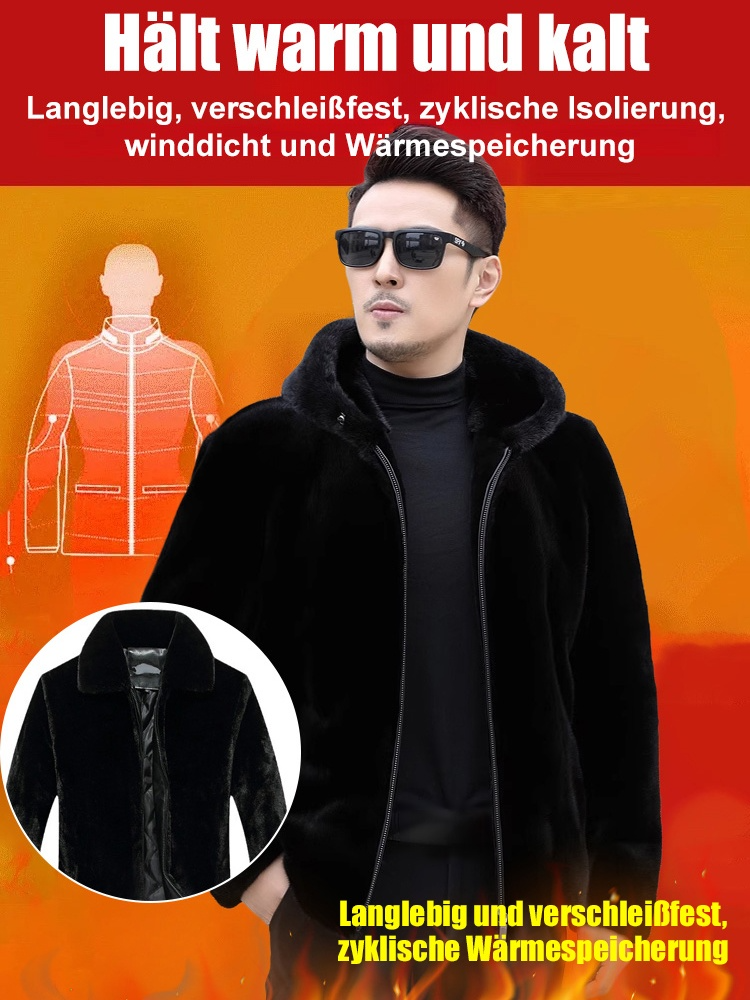 [Super warm] Goldene Nerzjacke Winterverdickungsmodelle