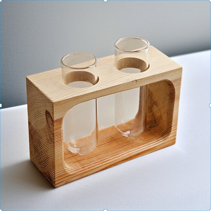 Einfache geometrische kleine Hydrokulturvase