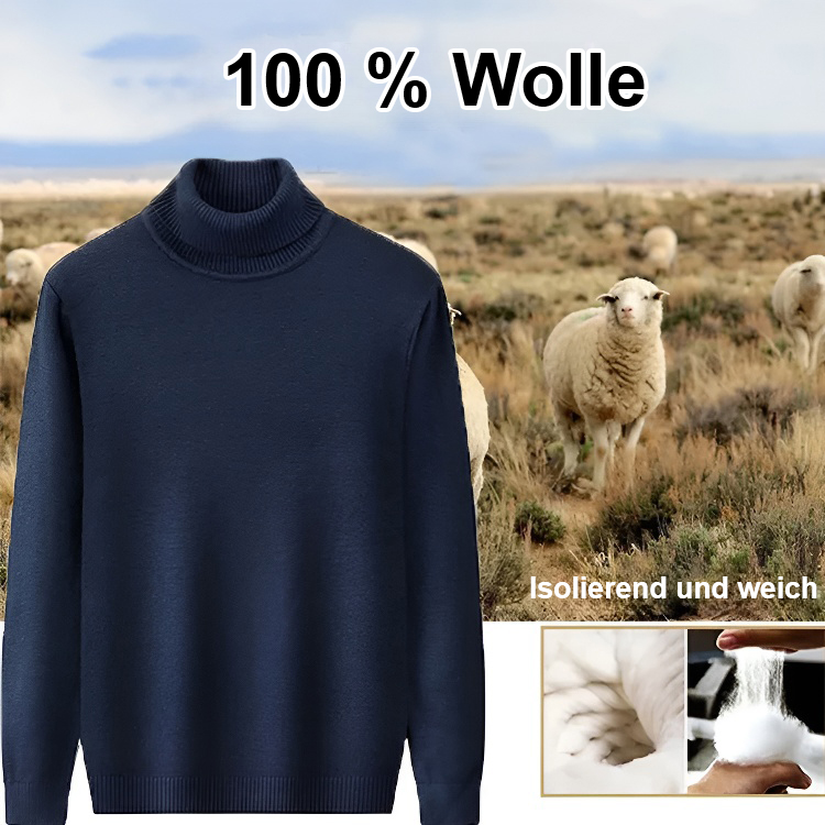 Warmer Fleecepullover für Herren, hautfreundlich und bequem, ohne einzulaufen