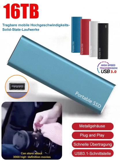 Tragbare austauschbare Hochgeschwindigkeits-Solid-State-Laufwerke