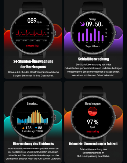 Ultradünne Uhr zur Bluetooth-Sprachblutzuckermessung