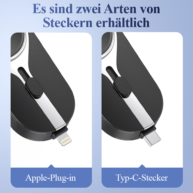 Wireless Ladegerät 2-in-1 Notfall-Schlüsselbund Power Bank