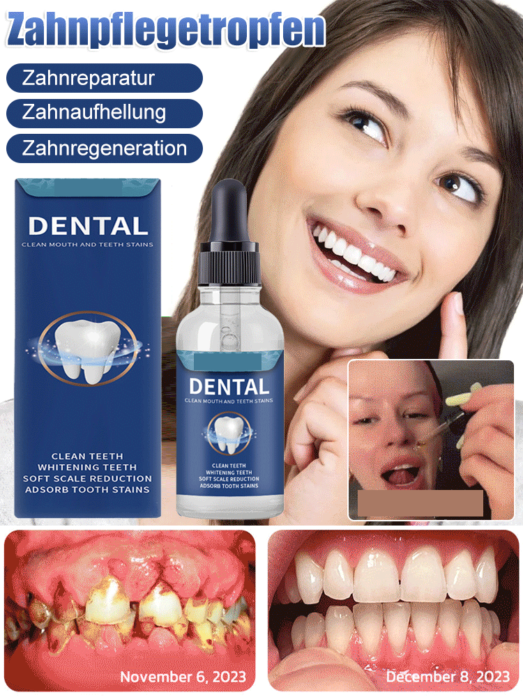 🦈50 % Rabatt auf Zahnregenerations-Tropfen – mit Haifischknorpelprotein, für Aufhellung und Fleckenentfernung.🌿 Fördert das Nachwachsen der Zähne, hellt die Zähne auf und sorgt für frischen Atem.