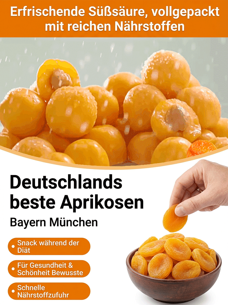 【Von Herz-Kreislauf-Spezialisten empfohlen】 Bayerns Spezialität: Getrocknete Aprikosen