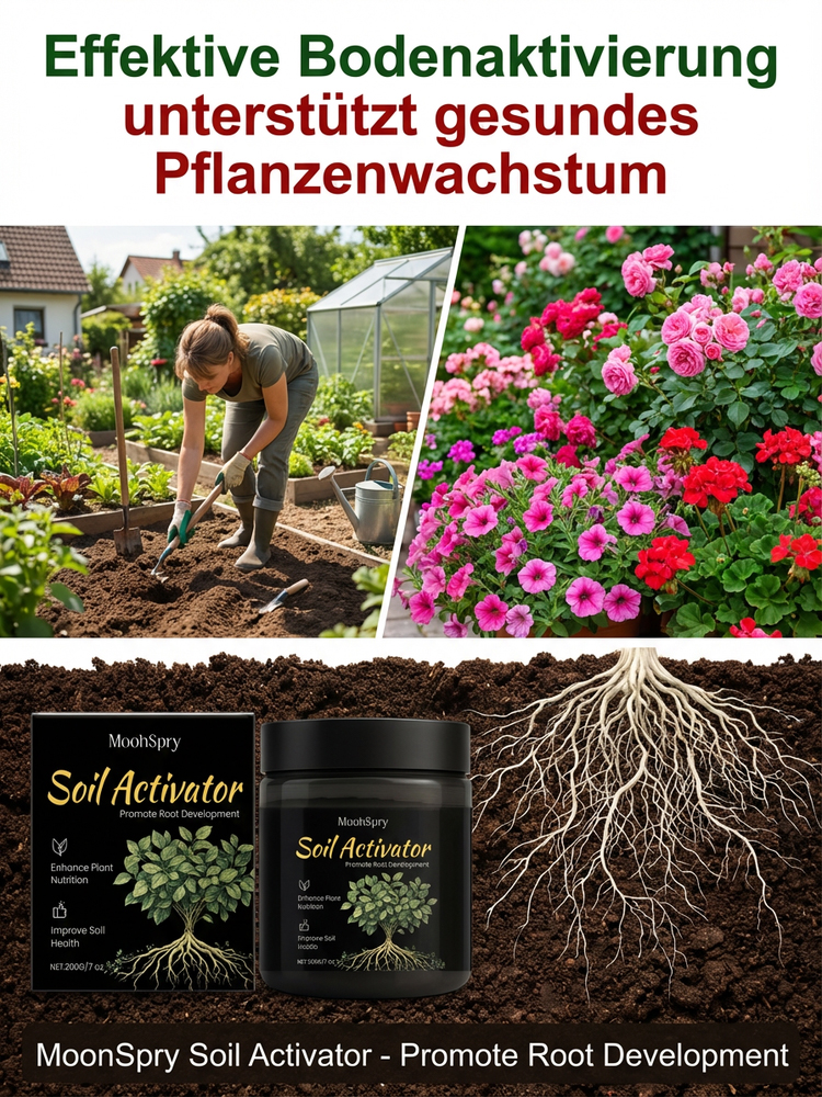 🌱✨Verbesserter Gartenerde-Aktivator – Erhöht die Keimrate um 30 % und fördert das Wurzelwachstum. 💧Wasserlösliche Formel, geeignet für alle Topfpflanzen.
