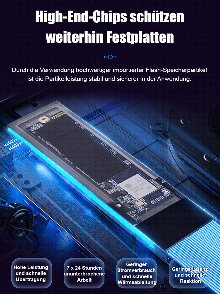 Tragbare austauschbare Hochgeschwindigkeits-Solid-State-Laufwerke