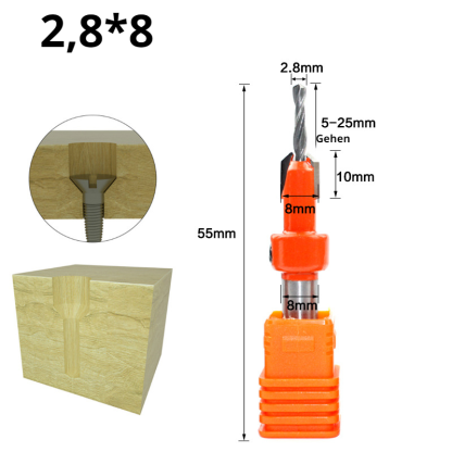 Holzbearbeitungsbohrer Senkbohrer Legierungsbohrer