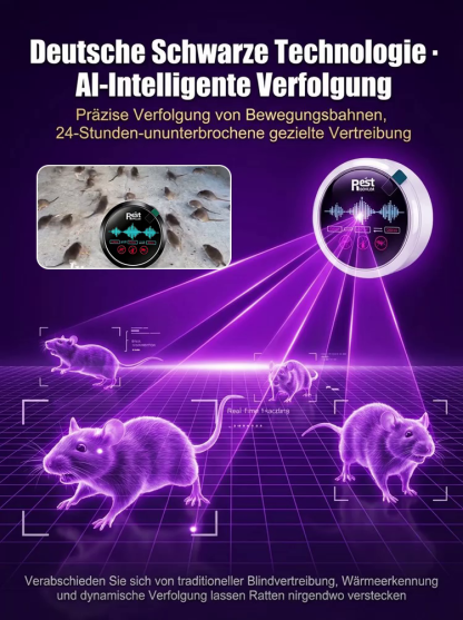 Intelligenter Ultraschall Mäuse- und Insektenvertreiber