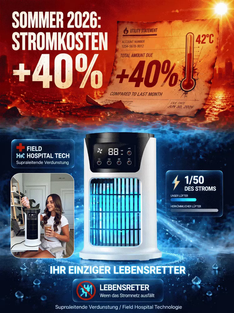 Leise Kühlluftmaschine mit Nachtlicht