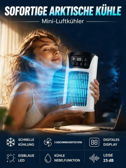 Leise Kühlluftmaschine mit Nachtlicht