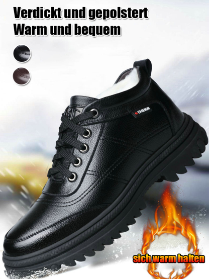 Warme und dicke Lederschuhe für Herren