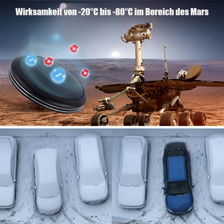 Solar-Schneeentferner mit negativen Ionen