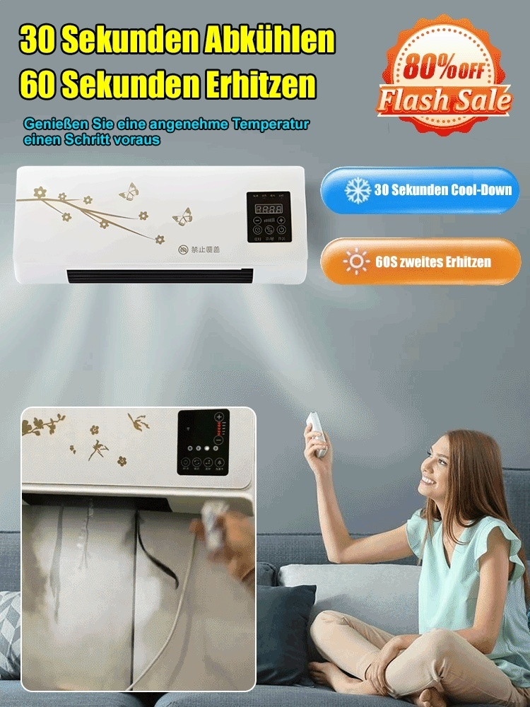 Wandmontierte Dual-Wind-Klimaanlage