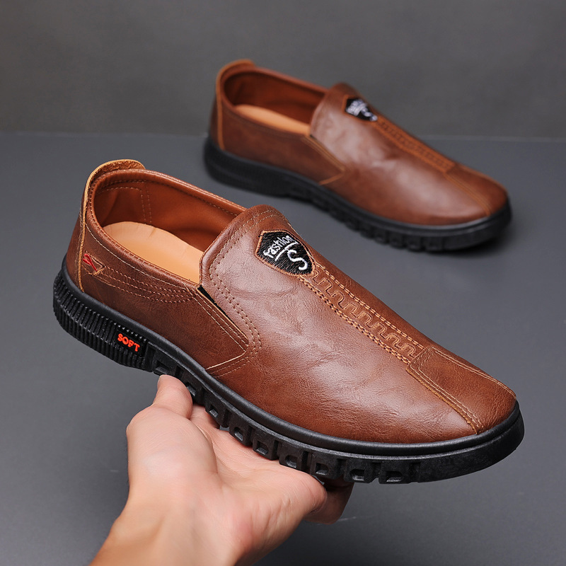 Handgefertigte Slip-on-Lederschuhe für Herren