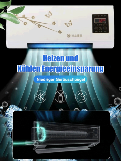 Wandmontierte Dual-Wind-Klimaanlage