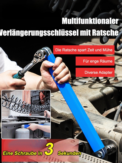 Multifunktionaler Verlängerungsschlüssel mit Ratsche