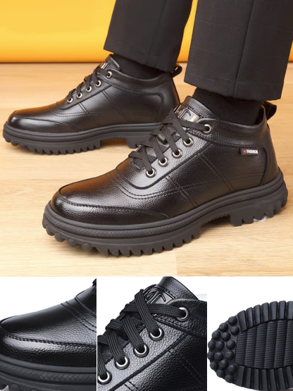 Warme und dicke Lederschuhe für Herren