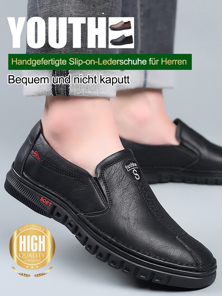 Handgefertigte Slip-on-Lederschuhe für Herren
