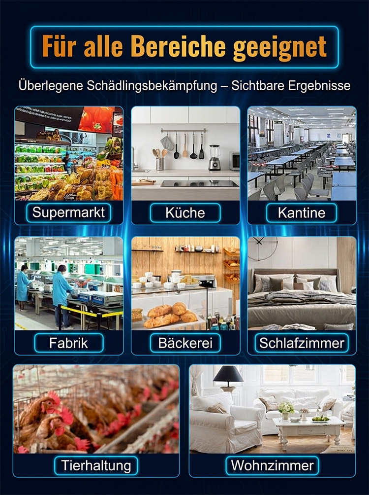 Intelligenter Ultraschall Mäuse- und Insektenvertreiber