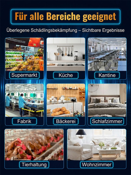 Intelligenter Ultraschall Mäuse- und Insektenvertreiber