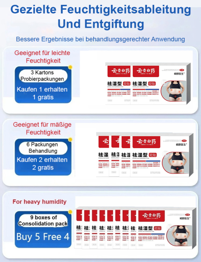 Yun Gui Baiyao Feuchtigkeitsentfernendes Pflaster