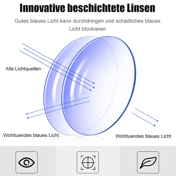Anti-Blaulicht-Anti-Ermüdungs-Lesebrille