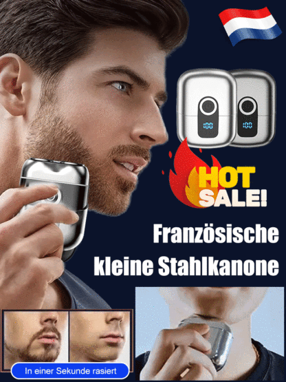 Zweiring-Magnetrasierer für Reisen