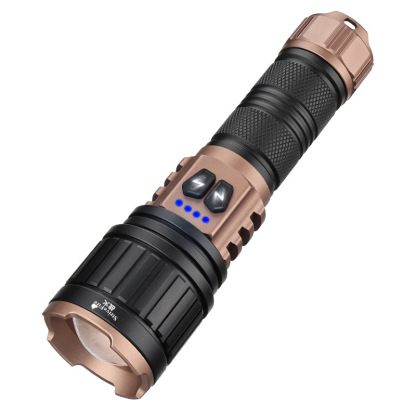 【Doppellichtquelle Superhell Fernstrahler】Weißer Laser Zoom Taschenlampe
