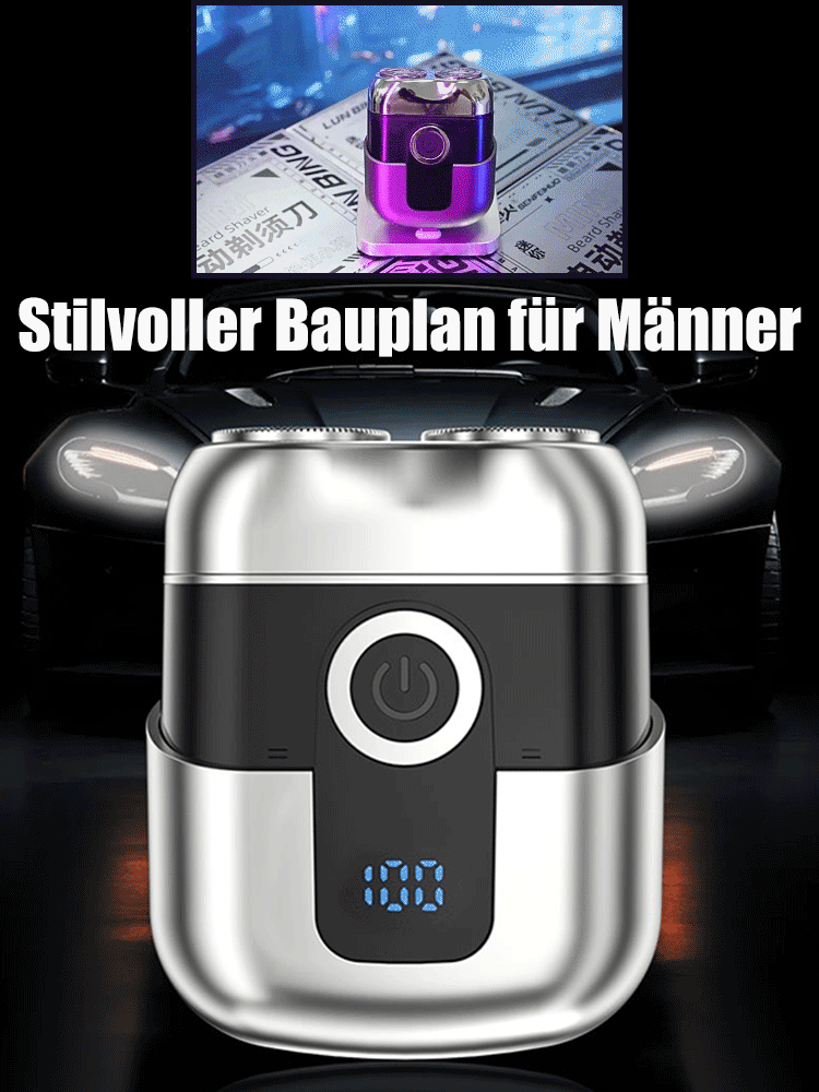 Zweiring-Magnetrasierer für Reisen