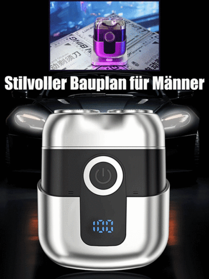 Zweiring-Magnetrasierer für Reisen