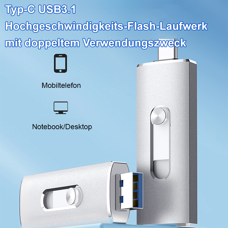 Sichern Sie Daten jederzeit und überall mit dem 3-in-1-USB-Flash-Laufwerk zur Handyerweiterung