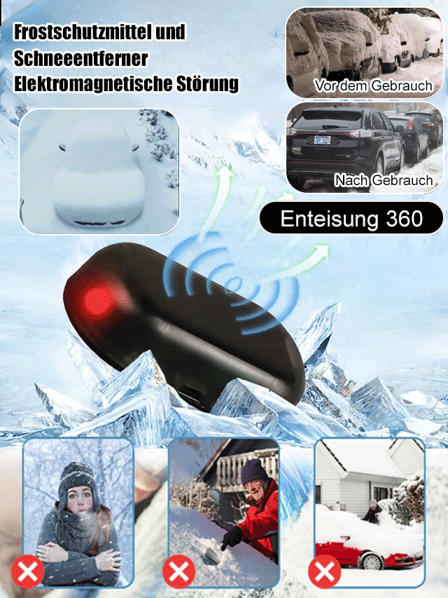 Gefrierschutzinstrument gegen Störungen durch Schnee und Eis