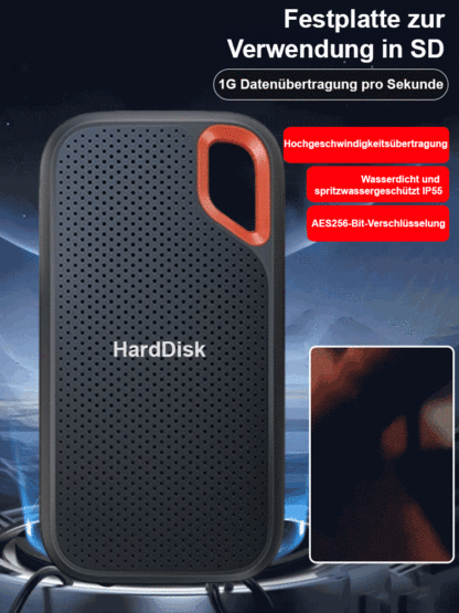 Mobile Hochgeschwindigkeits-Solid-State-Festplatte