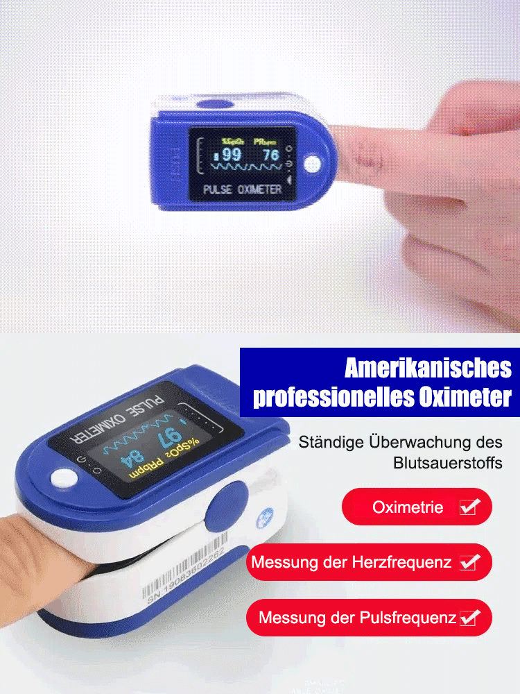 Fingerspitzen-Pulsoximeter