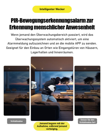 🎥Mini-WLAN-Fernüberwachungskamera, 🤳Handy-Fernbedienung, hochauflösendes Bild