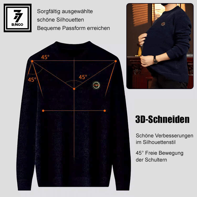 Warmer Chenille-Kaschmir-Pullover