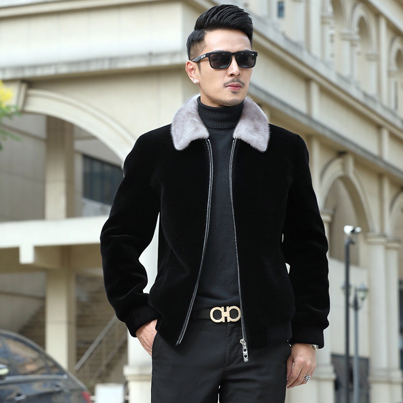 [Super warm] Goldene Nerzjacke Winterverdickungsmodelle