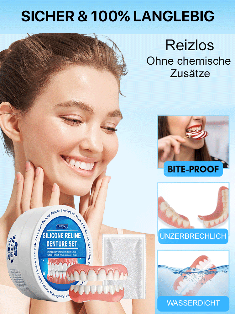 ORALHOE verbessert Ihr Lächeln und Ihr Zahnersatzset