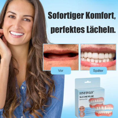 Zahnprothesenset mit Silikonauskleidung
