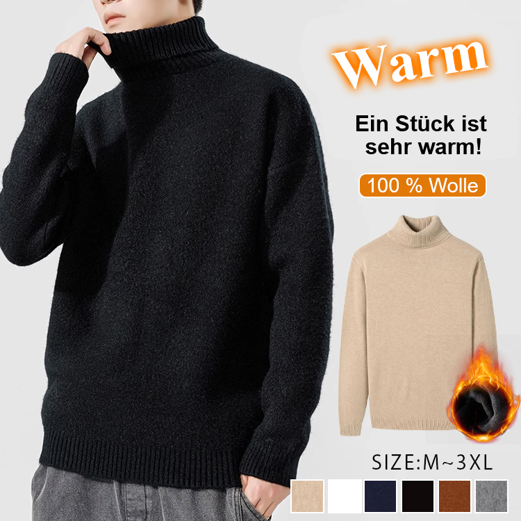 Warmer Fleecepullover für Herren, hautfreundlich und bequem, ohne einzulaufen