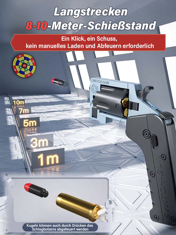 Klappbarer Revolverwerfer