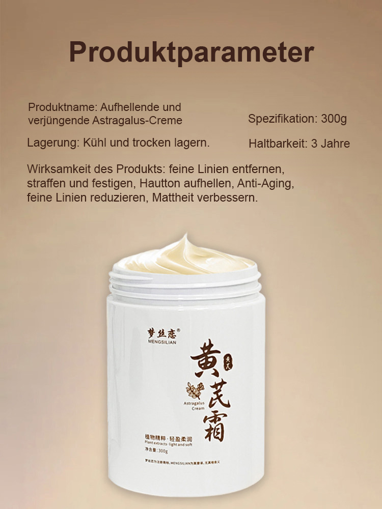 【Anti-Aging Nr. 1】Aufhellende und hautverjüngende Huangqi-Creme
