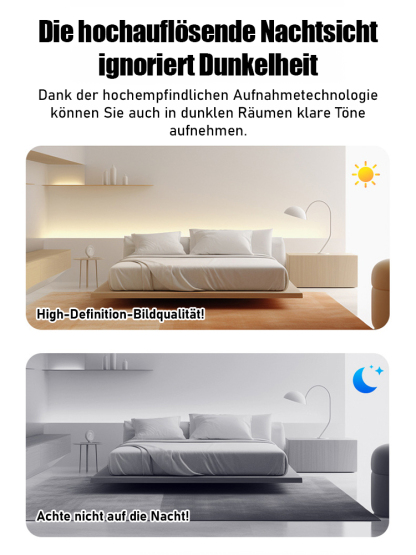 🎥Mini-WLAN-Fernüberwachungskamera, 🤳Handy-Fernbedienung, hochauflösendes Bild