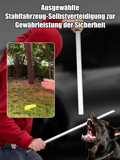 Multifunktionales, verlängertes und verdicktes taktisches Stahl-Lineal zur Selbstverteidigung