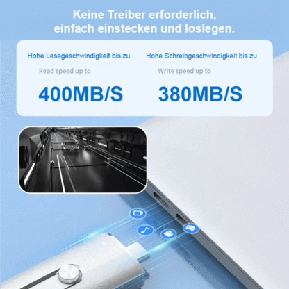 Sichern Sie Daten jederzeit und überall mit dem 3-in-1-USB-Flash-Laufwerk zur Handyerweiterung
