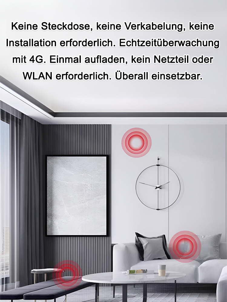 📹️Hochauflösende Miniaturkamera mit Nachtsicht und Gefahrenalarmfunktion, 🔗kann zur Echtzeitüberwachung mit dem Mobiltelefon verbunden werden, keine Verkabelung erforderlich, kann überall platziert werden