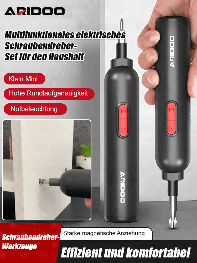 Multifunktionaler elektrischer Haushaltsschraubendreher-Satz